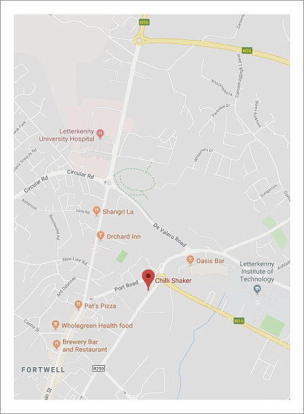 Location Map Letterkenny